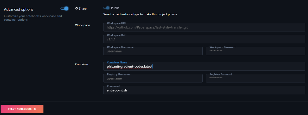 config view